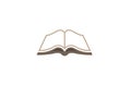 Creative Open Brown Book Logo