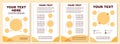 Creative orange, white brochure template