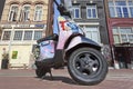 Creative painted scooter in Amnsterdam.