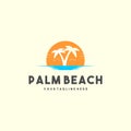 Creative palm beach logo design