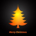 Creative paper Christmas tree Royalty Free Stock Photo