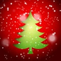 Creative paper Christmas tree Royalty Free Stock Photo