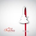 Creative paper Christmas tree Royalty Free Stock Photo