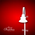 Creative paper Christmas tree Royalty Free Stock Photo