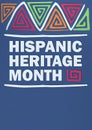 Creative paper craft Hispanic heritage month flat lay