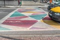 Creative pedestrian crossing in Tirana