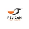 Creative Pelican Logo Design Vector Art Logo