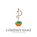 Creative Pharmacy Concept Logo illustration Design template - vector Royalty Free Stock Photo