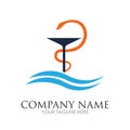 Creative Pharmacy Concept Logo illustration Design template - vector Royalty Free Stock Photo