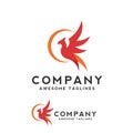 Creative phoenix bird logo concept