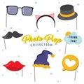 creative photo booth props vector design collection