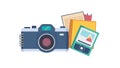 Creative Photo Portfolio & Document Management Icon, vector design Generative AI Royalty Free Stock Photo