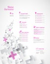 Creative, pink color CV / resume template.