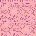 Creative pink medical molecule background Royalty Free Stock Photo