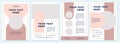 Creative pink promotional brochure template