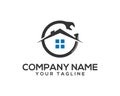 Creative Plumbing Service Logo Template. Royalty Free Stock Photo