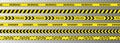 Creative Police line black and yellow stripe border. Police, Warning, Under Construction, Do not cross, stop, Danger Royalty Free Stock Photo