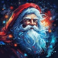 Creative portrait of Santa