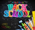 Creative Poster for Back to School Patterned and Colorful Text