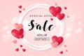 Creative Poster, Banner or Flyer design of Sale. Happy Valentine