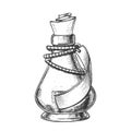 Creative Potion Glass Bottle Phial Ink Vector Royalty Free Stock Photo