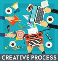 Creative Process Concept Banner Royalty Free Stock Photo