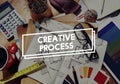 Creative Process Design Brainstorm Thinking Vision Ideas Concept Royalty Free Stock Photo