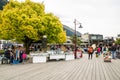 Creative Queenstown Arts and Crafts Markets which is located at the lake front at Earnslaw Park in Queenstown. Royalty Free Stock Photo