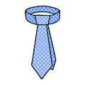 A creative quirky comic book style cartoon neck tie