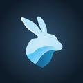 creative rabbit icon. Vector illustration decorative design