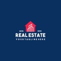 Creative real estate building logo design