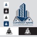 Creative Real Estate Logo Design , Building, Home, Architect, House, Construction, Property , Real Estate Brand Identity , Vol 314