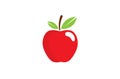 Creative Red Apple Logo Royalty Free Stock Photo