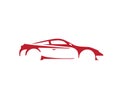Creative Red Car Speed Logo Vector Royalty Free Stock Photo