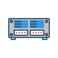 Creative iSCSI Icon Representation Royalty Free Stock Photo