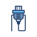 Creative VGA Cable Icon Representation Royalty Free Stock Photo