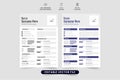 Creative resume template vector with photo placeholders. Job application and CV layout design with dark blue and black colors.