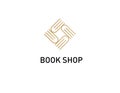 Creative rhombus logo for the book shop
