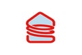 Spiral House Logo Design Illustration