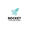 Creative Rocket logo Design Vector Art Logo Royalty Free Stock Photo