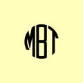 Creative Rounded Initial Letters MBT Logo