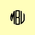 Creative Rounded Initial Letters MBU Logo
