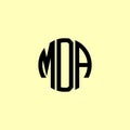 Creative Rounded Initial Letters MDA Logo