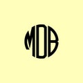 Creative Rounded Initial Letters MDB Logo