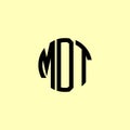 Creative Rounded Initial Letters MDT Logo