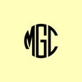 Creative Rounded Initial Letters MGC Logo