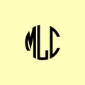 Creative Rounded Initial Letters MLC Logo Royalty Free Stock Photo