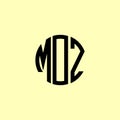 Creative Rounded Initial Letters MOZ Logo