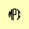 Creative Rounded Initial Letters MPI Logo