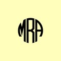 Creative Rounded Initial Letters MRA Logo